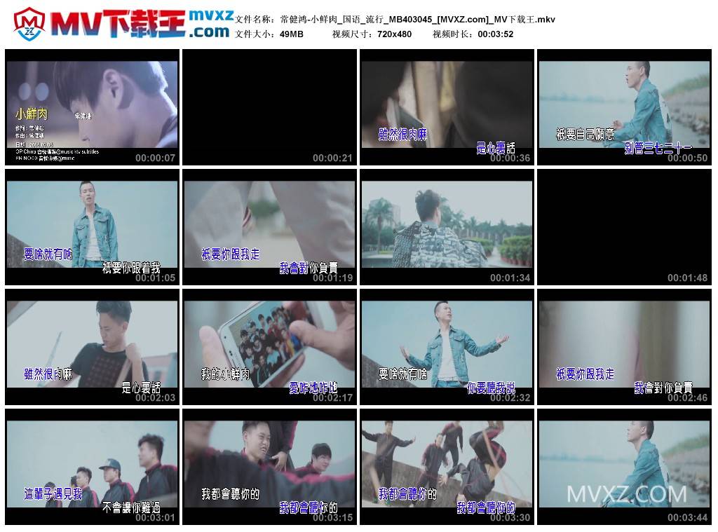 常健鸿-小鲜肉_国语_流行_MB403045